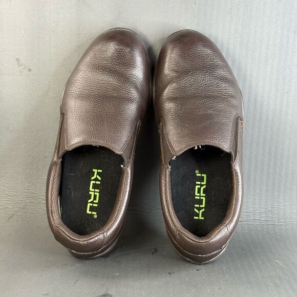 KURU Kivi brown leather slip-on comfort shoes men’s size 10.5 main image 7